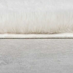 Fehér szintetikus szőrme szőnyeg 200x290 cm Ivy Luxury Fur – Flair Rugs