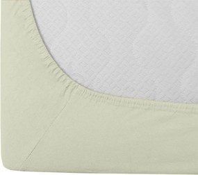 Jersey gumis lepedő világoskrém 90 x 200 cm