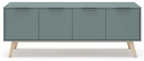 Szürkészöld TV-állvány 140x53x40 cm Pisco – Marckeric