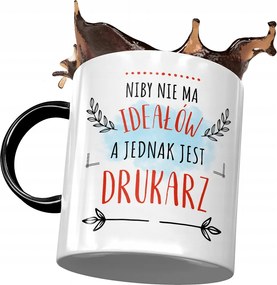 Fekete Bögre A Nyomtatónak Nincs Ideál Nyomtatott Fotóval