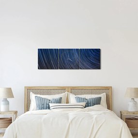 Éjszakai csillagok és az ég képe (órával) (90x30 cm)