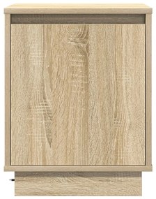 LED világítással ellátott éjjeli szekrények 2 darab Sonoma tölgy 39x34,5x50 cm