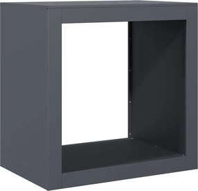 vidaXL antracitszürke acél tűzifatároló 60 x 40 x 60 cm