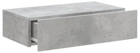 betonszürke TV-szekrény LED-lámpákkal 60x35x15,5 cm