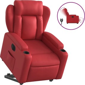 vidaXL elektromos bordó műbőr felállást segítő dönthető fotel
