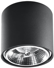 SOLLUX SL-0697 TIUBE Hengeres Mennyezeti Lámpa Fekete GU10/ES111 IP20