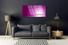 Fali üvegkép lótusz virág 120x60cm