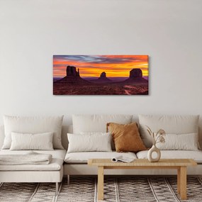 Kép - Emlékmű - völgy Arizonában (120x50 cm)