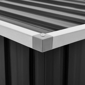 antracitszürke kerti tárolóláda 109 x 67 x 65 cm