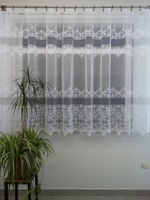 Mg Függöny 35076 Fehér Ezüst 160cm pol 0,5m