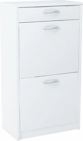 Cipősszekrény 2D1S Fehér fiókos komód Rob