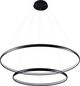 Zuma Line CARLO PL210503-800+1200-BK Függőlámpa 2x65W/LED 4000K 3900LM IP20