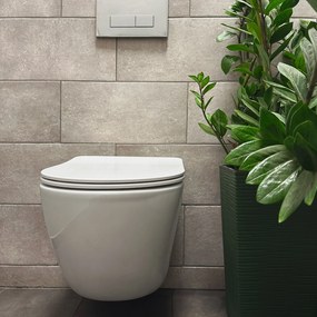 Felfüggesztett wc csésze Rea Carlo Mini Tornado Rimless Flat N