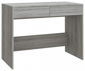 szürke sonoma színű szerelt fa íróasztal 101x50x76,5 cm