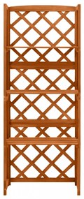 tömör fenyőfa lugasrács polcokkal 55 x 30 x 140 cm