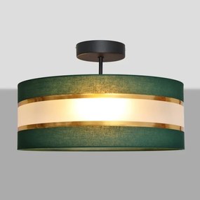 Csillár HELEN 3xE27/15W/230V zöld/arany