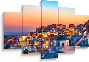Kép - Santorini alkonyatkor (150x105 cm)