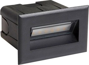 ITALUX ONFL-0332-4K ERBA Kültéri Falba Építhető Lámpa Fekete LED