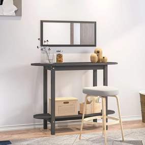 Szürke tömör fenyőfa tálalóasztal 110 x 40 x 80 cm