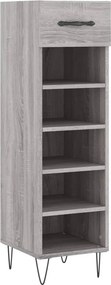vidaXL szürke sonoma színű szerelt fa cipősszekrény 30 x 35 x 105 cm