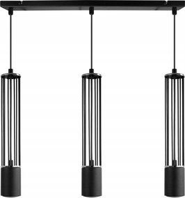 Led Mennyezeti Lámpa Lógó Fekete Csillár Hármas Cső Díszléc Az Asztal Felett