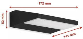 Telefunken - LED kültéri fali lámpa LED/10W/230V IP44 fekete