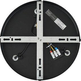 Kerek mennyezeti spotlámpa sötét bronz kerek 3-lámpás állítható - Veerle