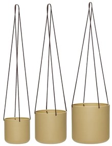 Fém függő kaspó szett 3 db-os ø 25 cm Bloom – Hübsch