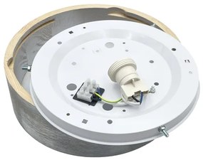 Brilagi - Mennyezeti lámpa PINO 1xE27/15W/230V fenyő/ezüst átm. 27,5 cm