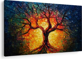 Kép - Az élet fája mozaikban (90x60 cm)