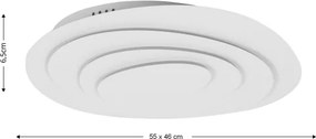 BRILAGI - LED Fényerőszabályozható mennyezeti lámpa MODERN LED/67W/230V 46x55 cm + távirányító