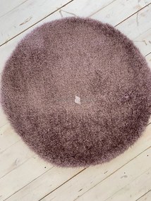 Puffy shaggy kerek szőnyeg Lila (Purple) 80x80