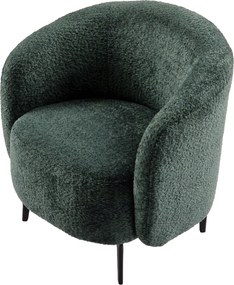 Fotel, zöld/fekete, PRESO