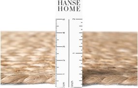 Natúr színű kétoldalas-kézi szövésű juta kerek szőnyeg ø 150 cm Basil – Hanse Home