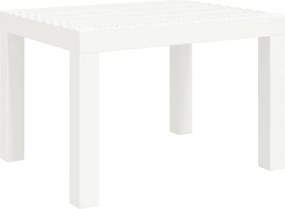 vidaXL fehér PP kerti asztal 59 x 47 x 40 cm