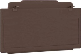 barna műbőr fejtámla párna Viana 100 cm