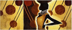 Egy ősi művészeti festmény képe (120x50 cm)