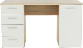 íróasztal, tölgy sonoma/fehér, EUSTACH