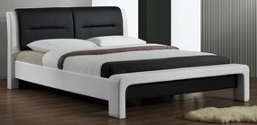 Franciaágy 160 cm Casandie (ágyráccsal) (fehér + fekete). 769398