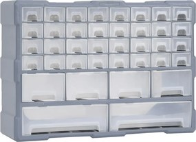 vidaXL többfiókos szervező 38 fiókkal 52 x 16 x 37,5 cm