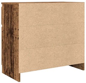 antik fa szerelt fa tálalószekrény fiókos 71x35x65 cm