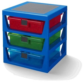 Storage kék rendszerező 3 fiókkal - LEGO®