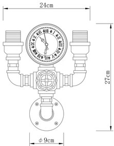 Globo 43000W2 - Fali lámpa BAYUDA 2xE27/60W/230V