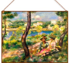 Renoir-Women and Little Boy üvegkép, falikép