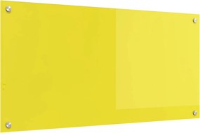 vidaXL Konyhai splashback Sárga 100 x 50 cm edzett üveg