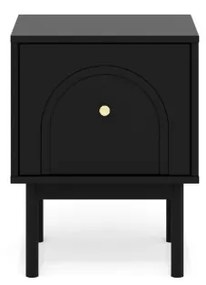 Éjjeliszekrény Fekete/Arany Színben. MAZOMA