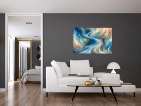 Kép - Absztrakt áramlat (90x60 cm)