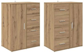 Oldalszekrények Corona 2 pcs Artisan tölgy 59 x 39 x 80 cm