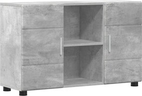 vidaXL Széf ajtóval FLORIN Beton Szürke 88,5 x 30,5 x 55,5 cm Faanyag