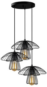 Root fekete függőlámpa, magasság 117 cm - Squid Lighting